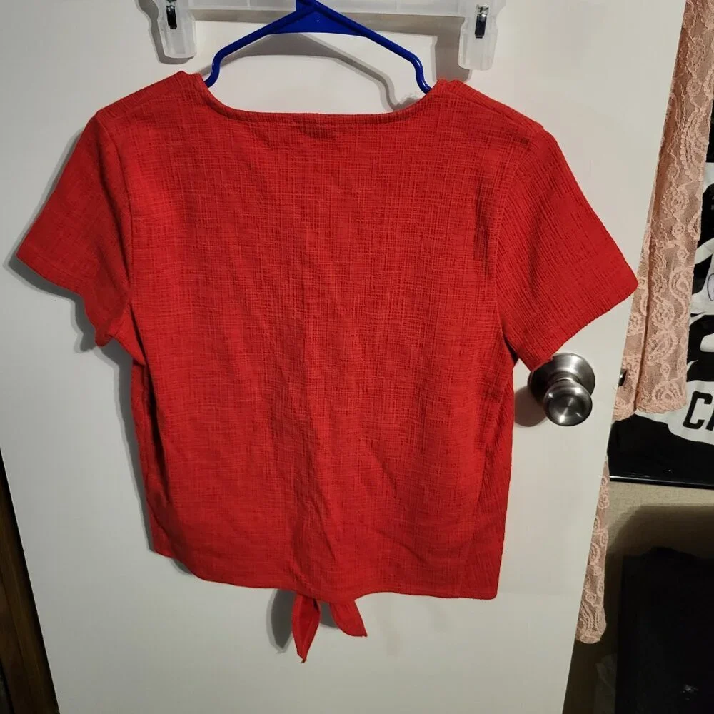 J. CREW BOWTIE CROP TOP SZ S